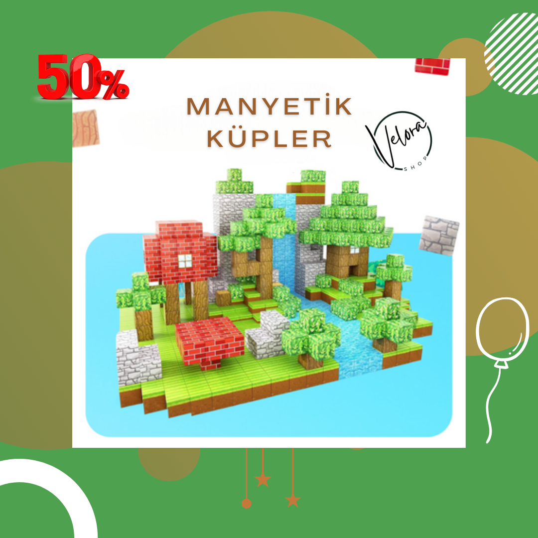 MİNECRAFT TARZI MANYETİK BLOK OYUN SETLERİ